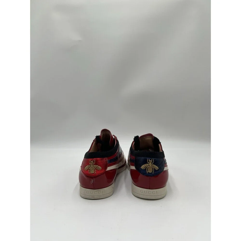 Women’s Gucci Falacer low-top sneakers in red patent leather Size 35 - Picture 4 of 6